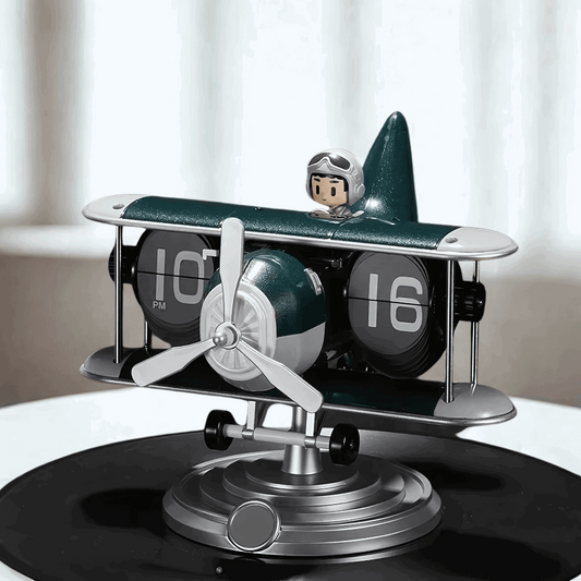 Relógio de Mesa Criativo Aeronave Modelo Vintage
