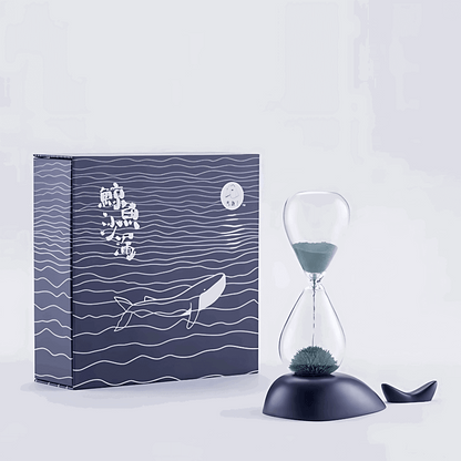 Ampulheta baleia embalagem temática oceano presente mar Casa Vértice