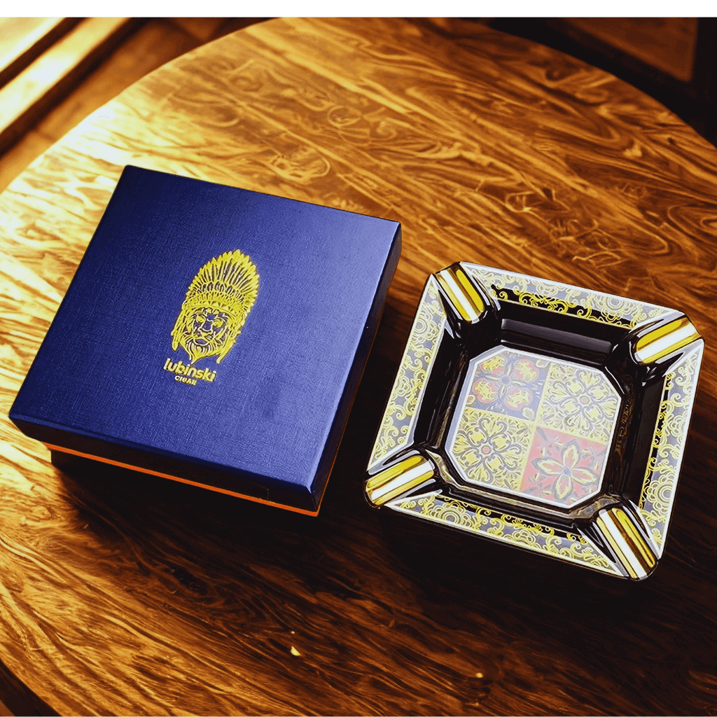 Cinzeiro luxo decorativo exclusivo em caixa para presente masculino sofisticado