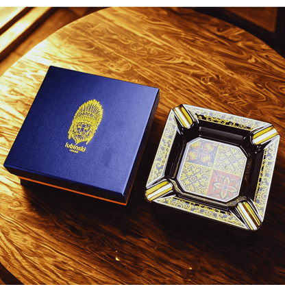 Cinzeiro luxo decorativo exclusivo em caixa para presente masculino sofisticado