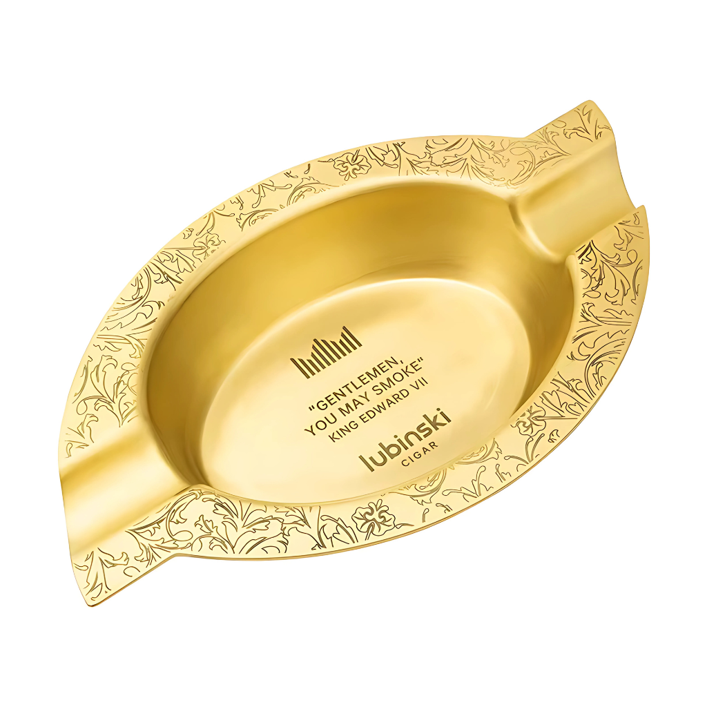 Cinzeiro de luxo dourado para charutos com design clássico Casa Vértice
