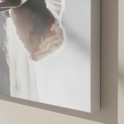 Quadro O Convite da Graça a detalhe borda infinita.