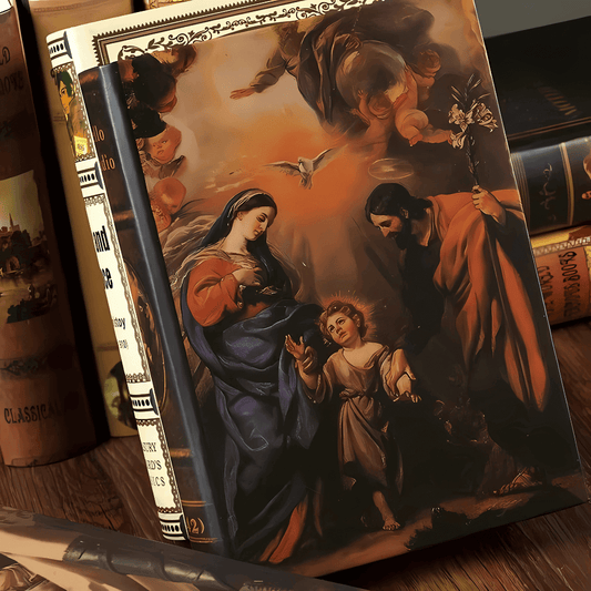 Livro decorativo europeu clássico com lombada vintage e arte de época para compor estantes e mesas de centro