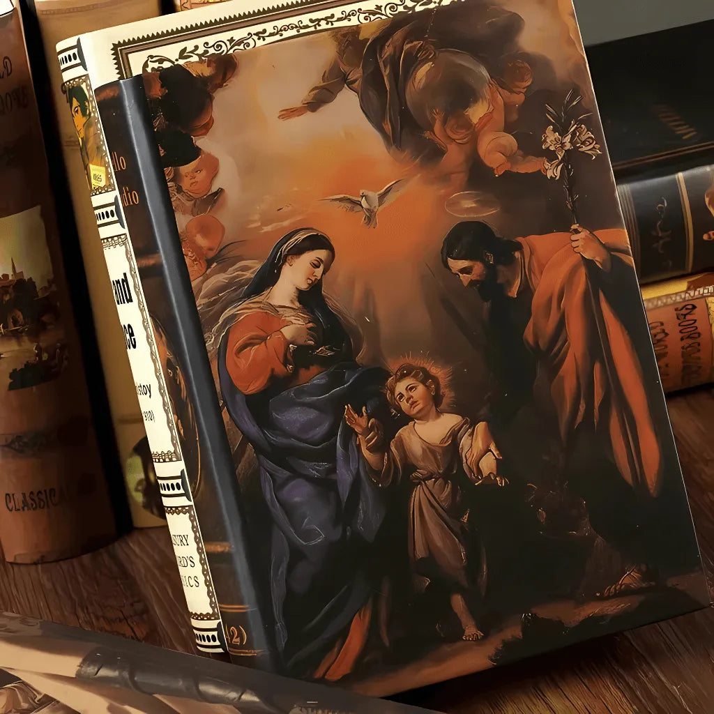 Livro decorativo para sala estilo europeu vintage com capa clássica e acabamento matte premium Casa Vértice.