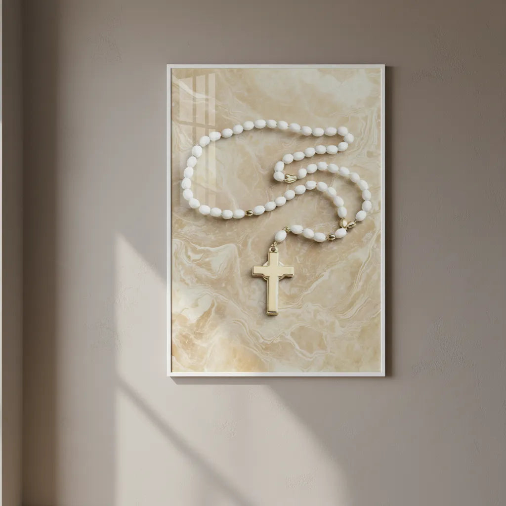 Quadro decorativo tema de crucifixo  tela de canvas premium casa vertice