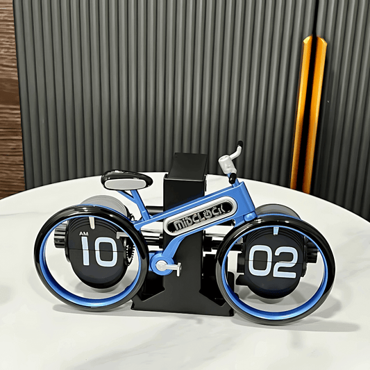 Relógio de mesa bicicleta em plástico ABS resistente com visual moderno Casa Vértice