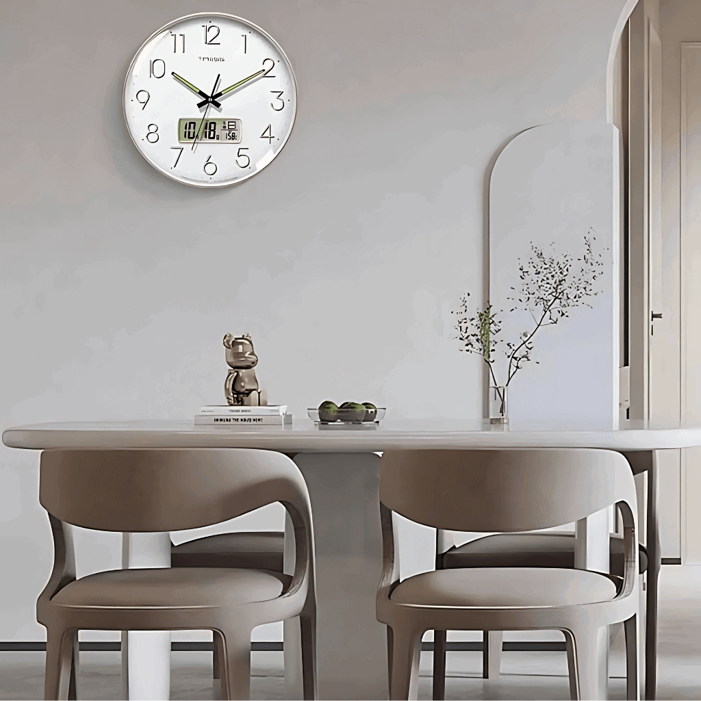 Relógio de parede digital decorativo prático para vários ambientes Casa Vértice