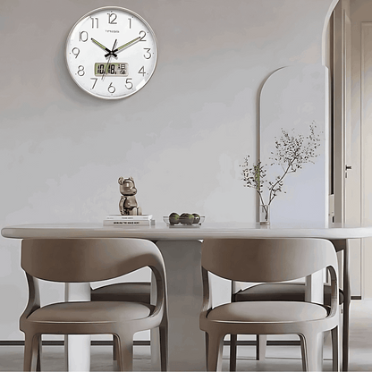 Relógio de parede digital decorativo prático para vários ambientes Casa Vértice