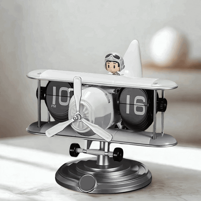 Relógio de Mesa Criativo Aeronave Modelo Vintage